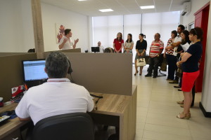 Área de televendas, implantada após participação dos líderes da empresa no Programa de Desenvolvimento de Dirigentes, da Fundação Dom Cabral